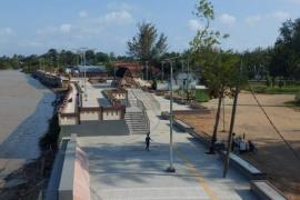 Progres Pembangunan Wisata Tepi Sungai Kota Tuo Masuki Tahap Finishing