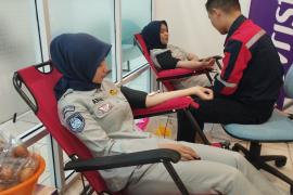 Jasa Raharja Bengkulu Berpartisipasi dalam Kegiatan Donor Darah Peringatan HUT ke-51 Avrist Assurance