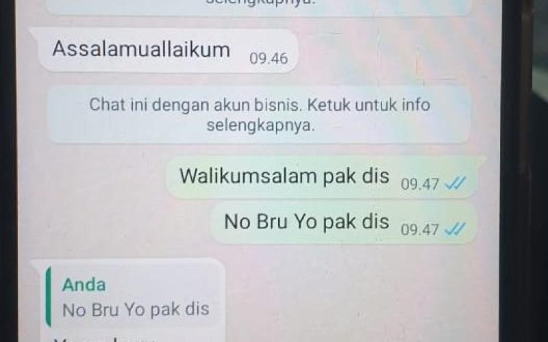 Bahaya!! Giliran Kadis LH Jadi Korban Pemalsuan Nomor WA