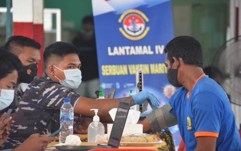 Percepat Vaksinasi Covid-19, Lantamal IV Serbu Lapas dan Rutan di Tanjungpinang