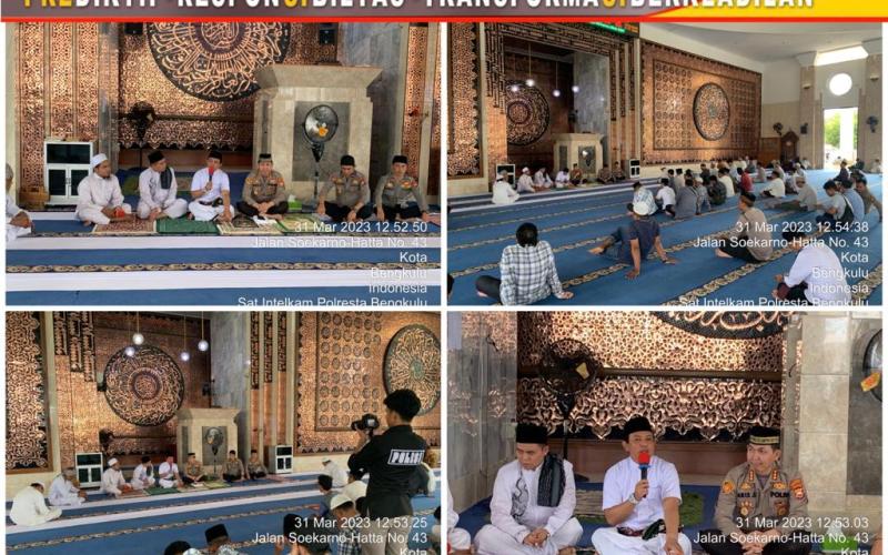 Jumat Curhat, Polresta Buka Layanan Publik di Masjid At Taqwa