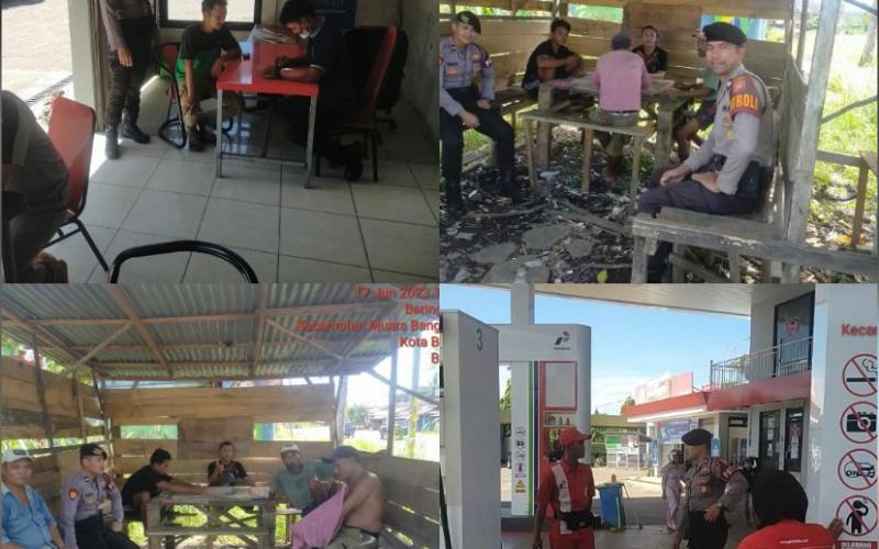 Personel Sat Samapta Polresta Bengkulu Patroli Sambang di Wilyah Hukum   