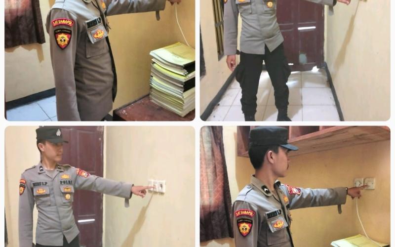 Polres Kaur Cek Instalasi Listrik Mako 