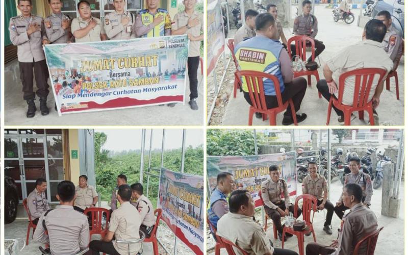 Polsek Ratu Samban Gelar Jumat Curhat di Kelurahan Penurunan