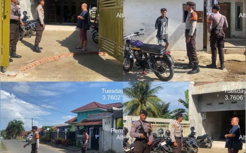 Polresta Bengkulu Patroli Mobiling Sampaikan Imbaun Kamtibmas
