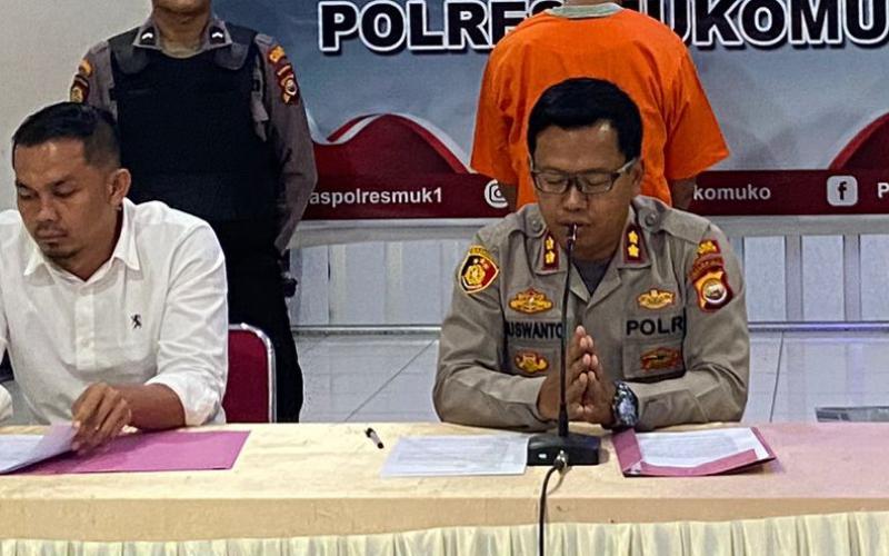 Ungkap TPPO, Polres Mukomuko Terduga Pelaku Anak Dibawah Umur