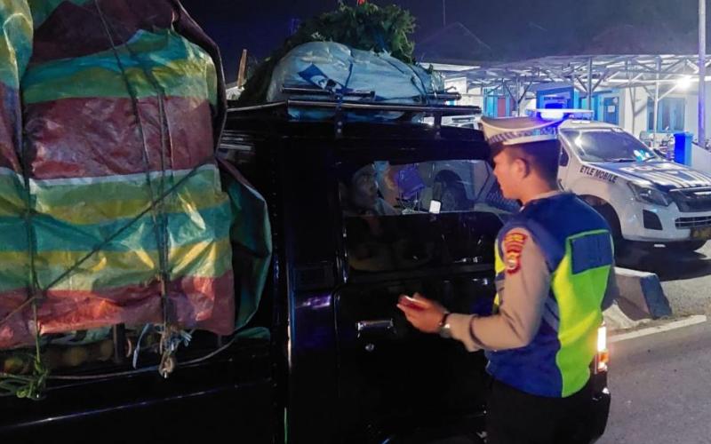 Patroli KRYD, Polres Bengkulu Tengah Gelar Pemeriksaan Kendaraan