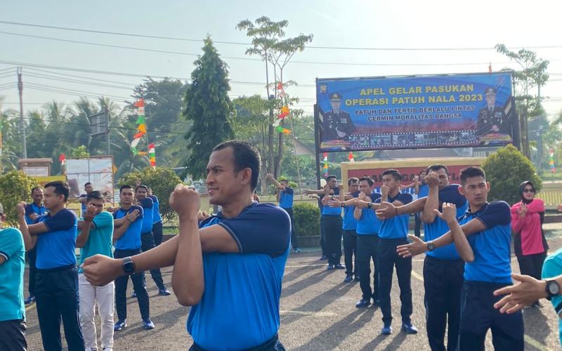 Hari Jadi Polwan Ke-75, Polres Kaur Gelar Olahraga Bersama Insan Pers 