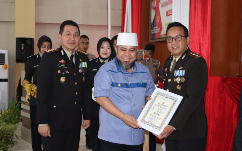 Polresta Bengkulu Gelar Syukuran Hari Bhayangkara Ke-77