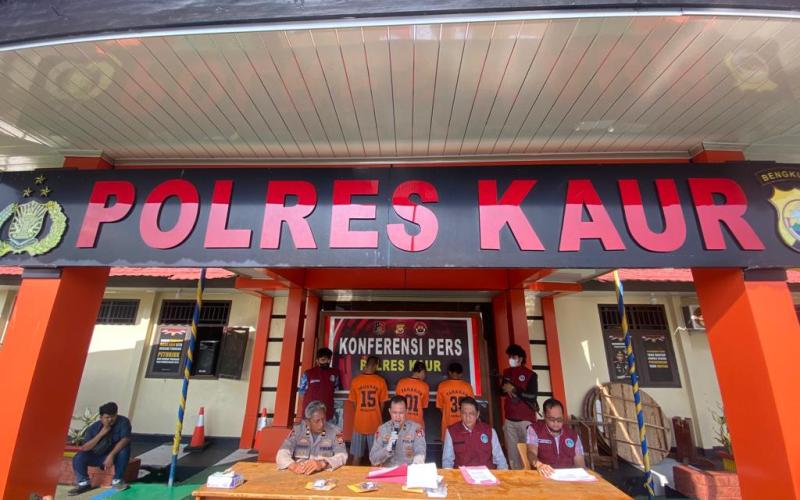 Ops Antik Nala, Polres Kaur Tangkap 3 Tersangka Kasus Narkoba
