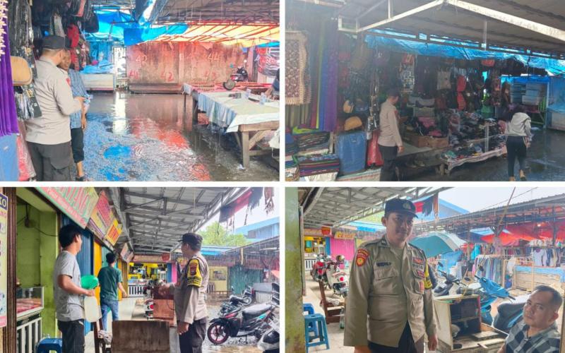 Patroli, Polsek Ratu Samban Sasar Pedagang dan Pengunjung Pasar