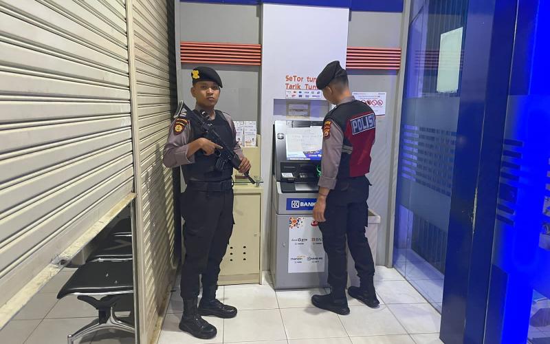 Dini Hari, Sat Samapta Polres Kaur Patroli Objek Vital