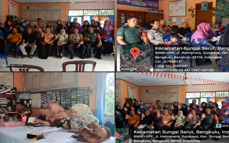 Bhabinkamtibmas Kelurahan Surabaya Hadiri Sosialisasi Pembentukan Kampung KB