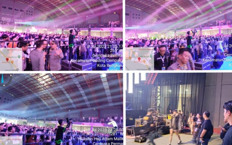 Polresta Bengkulu Kerahkan 115 Personel Amankan Konser Vierratale di Sportatorium UMB