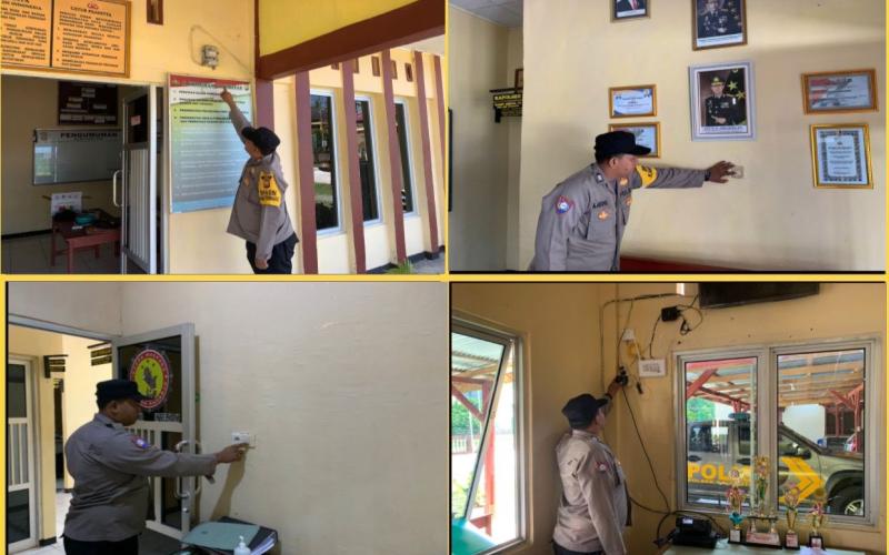 Polres Kaur dan Polsek Jajaran Cek Istalsi Listrik Mako, Cegah Konsleting Listrik 