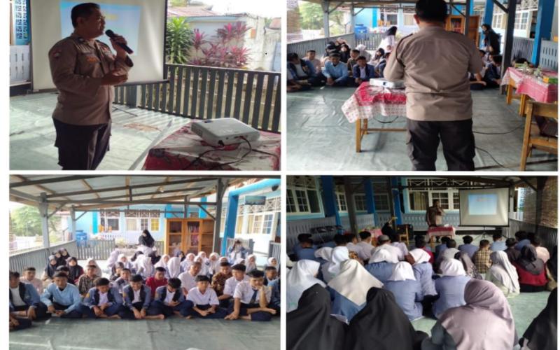 Sat Binmas Polresta Bengkulu Berikan Penyuluhan Kenakalan Remaja di SMP IT Baitul Izzah Kota Bengkulu 