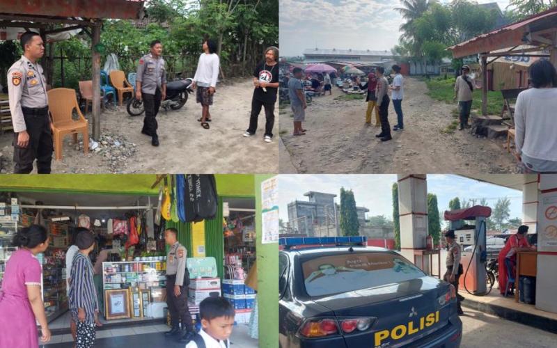 Jaga Situasi Kamtibmas di Wilkum Polsek Kaur Selatan, Bhabinkamtibmas Gelar Patroli