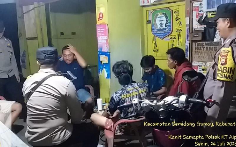 Polsek Kaur Tengah Patroli Dialogis Antisipasi 3C dan Premanisme