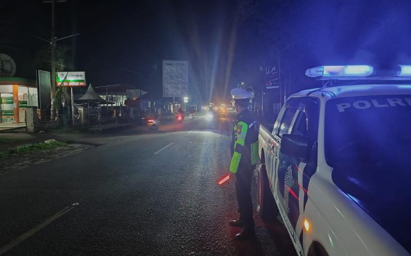 Polres Kaur Patroli Blue Light Pantau Arus Lalin dan Cegah Laklantas