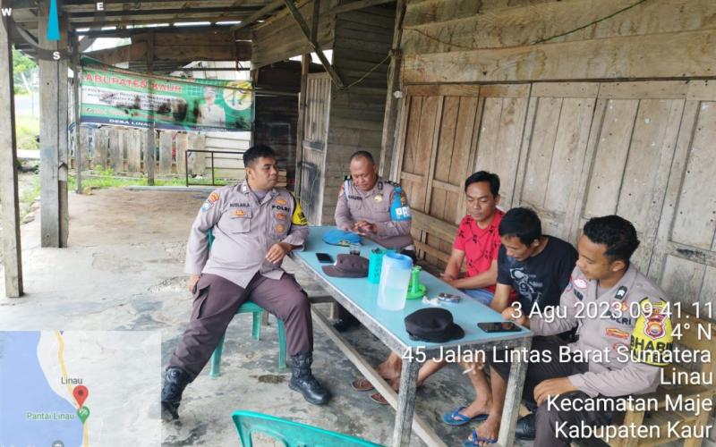 Sambang ke Tomas, Bahbinkamtibmas Sampaikan Imbauan