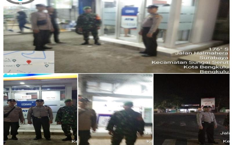 Perkuat Sinergitas, Polsek Muara Bangkahulu Patroli Gabungan Bersama Koramil 407-06
