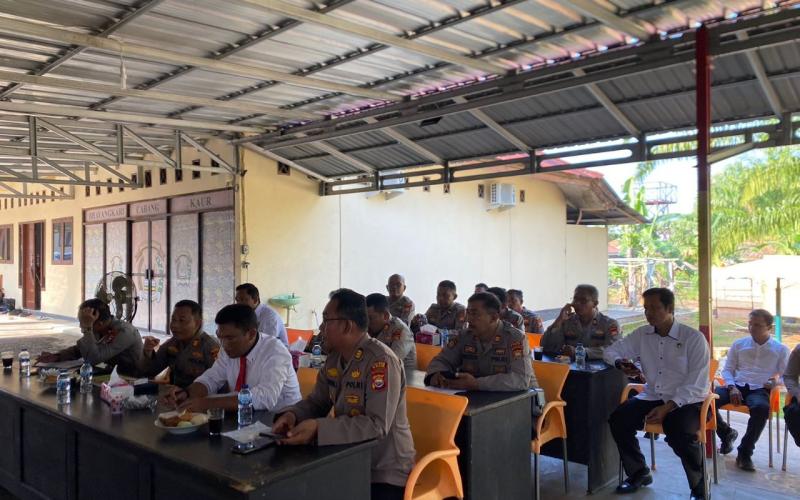 Gelar Anev, Kapolres Kaur Mintak Personel Lakukan Pengecekan kepada Masyarakat yang Diduga Masih Memiliki Senpi 