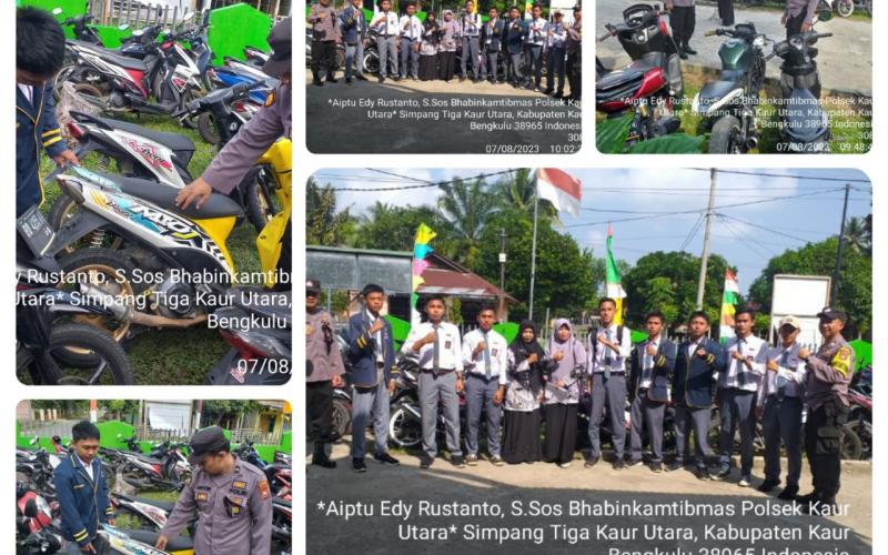 Police Go To School, Polsek Kaur Utara Sosilisasikan Tentang Narkoba, Bulying, Hingga Tertib Berlalulintas  di SMAN 04 Kaur