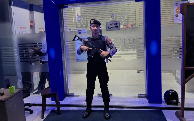 Berikan Rasa Aman Kepada Masayarakat yang Melakukan Transaksi, Polres Kaur Gelar Penjagaan di ATM