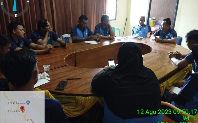 Polres Kaur Gelar Anev Pengarahan dan Koreksi untuk Para Operator 