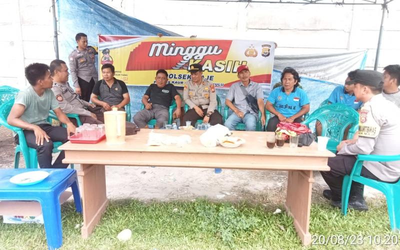 Polsek Maje Gelar Minggu Kasih di Desa Wayhawang