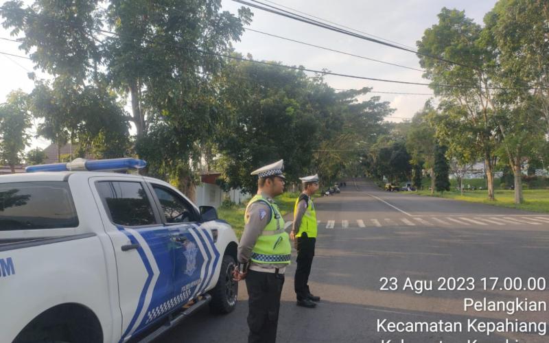 Cegah Balap Liar, Polres Kepahiang Patroli Kawasan Perkantoran