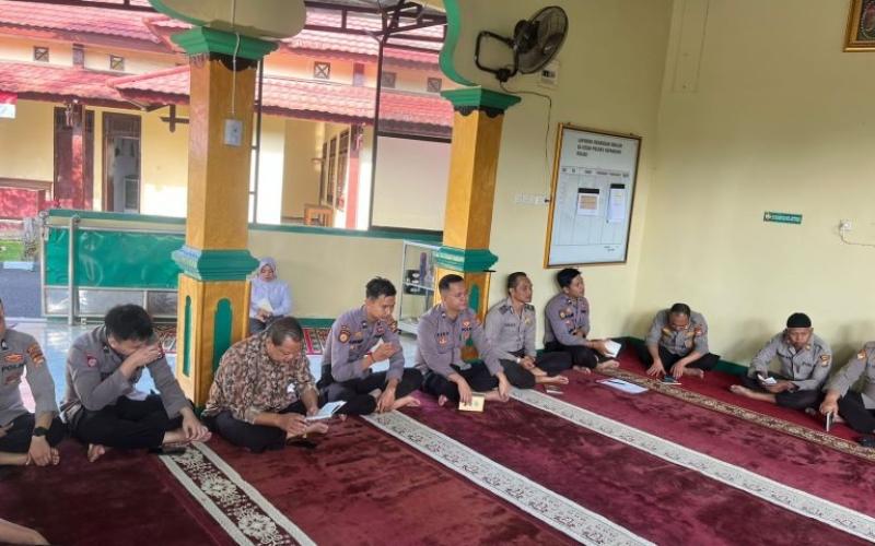 Ciptakan Personel Polri Religius, Polres Kepahiang Rutin Gelar Pembinaan Rohani dan Mental