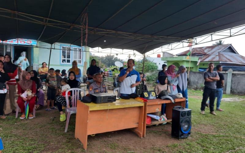 Anggota Polsek Muara Sahung Hadiri Pembukaan turnamen Bola Voly di Kecamatan Muara Sahung