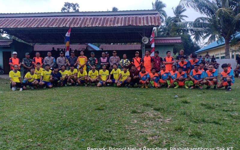 Hadiri Pembukaan Turnamen Bola Kaki Antar Desa Kapolsek Kaur Sampaikan Pesan Ini