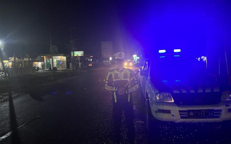 Antisipasi Laka Lantas, Polres Kaur Tingkatan Patroli Blue Light 