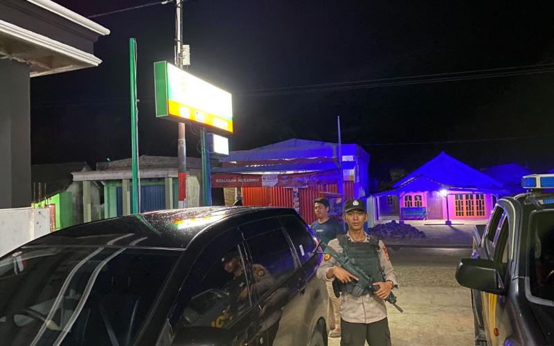 Personel Polsek Nasal Tingkatakan Patroli Objek Vital di Wilkum