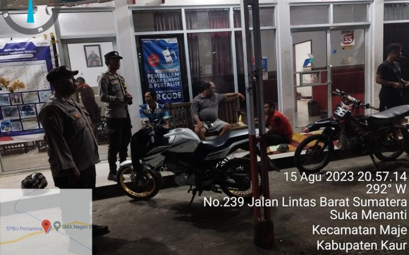 Patroli KRYD, Polsek Maje Ingatkan Antisipasi Gangguan Kamtibmas