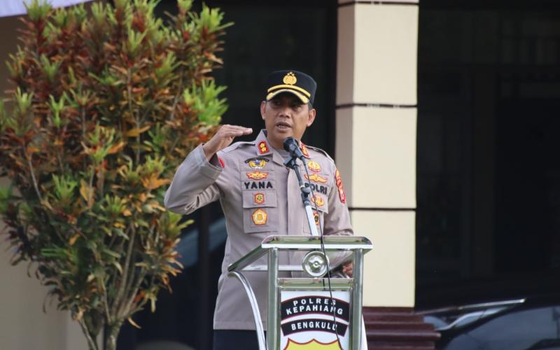 Pimpin Apel Pagi, Ini Arahan Kapolres Kepahiang