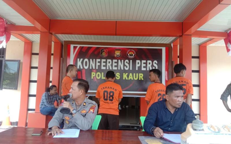 Ops Musang, Sat Reskrim Polres Kaur Bekuk Tujuh Pelaku Kejahatan 