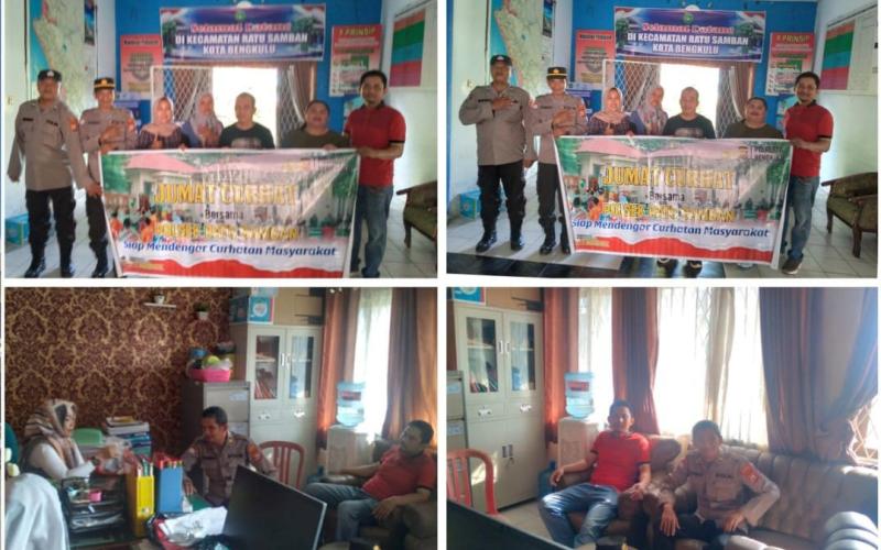 Polsek Ratu Samban, Gelar Jumat Curhat di Kantor Camat  
