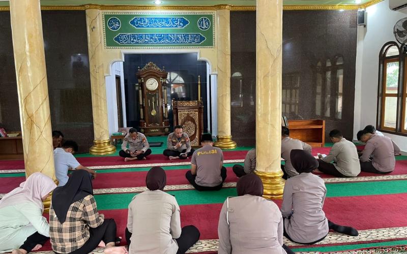 Tingkatkan Keimanan dan Ketaqwaan, Polres Kaur Gelar Binrohtal 