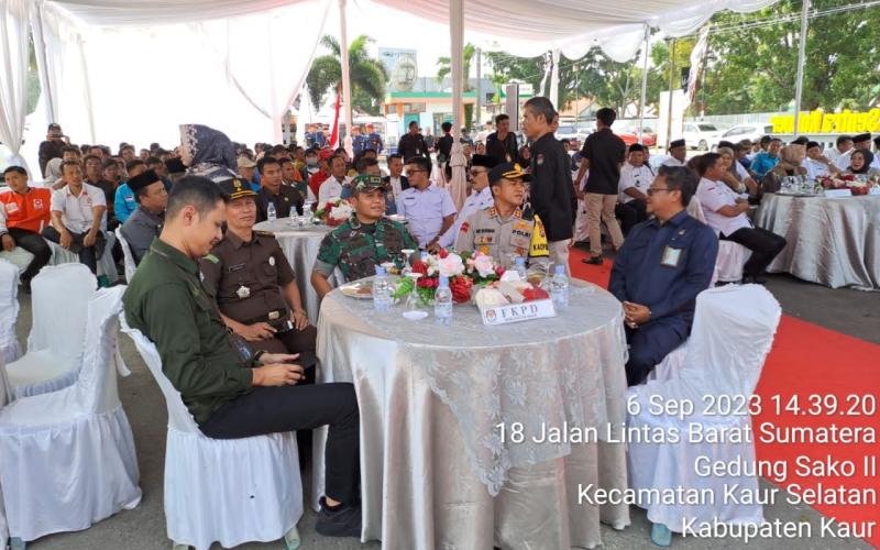 Kapolres Kaur Hadiri Serah Terima Kirab Pemilu Tahun 2024 