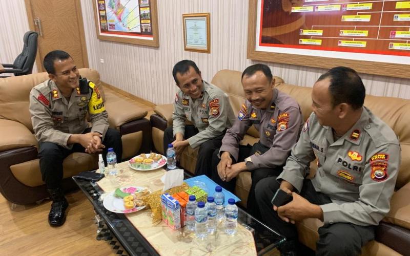 Penilaian Lomba Bhabinkamtibmas, Kapolres Kaur Terima Kunjungan Tim Direktorat Binmas Polda Bengkulu