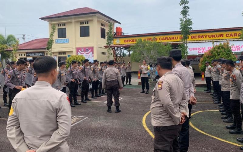 Polres Kaur Gelar Latihan Dalmas Awal kepada Personel