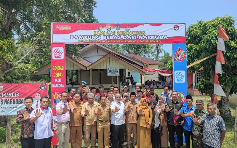 Polda Bengkulu Laksanakan Penilaian Kampung Bebas Narkoba di Desa Ujung Padang Mukomuko