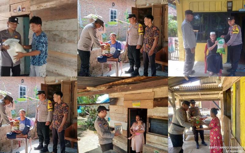 Lansia Hingga Petani, Terima Bantuan Sosial Program Selasa Berbagi dari Polres Kaur 