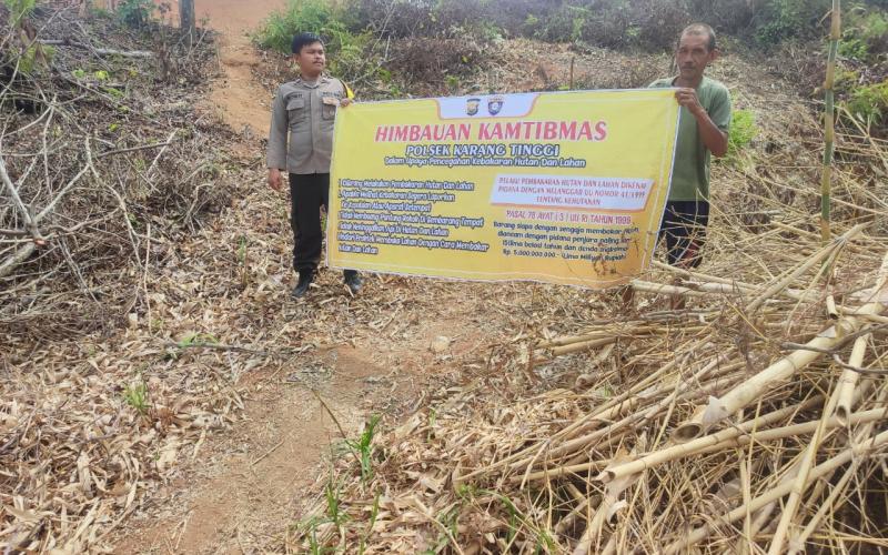 Cegah Karhutla Polres Beteng Laksanakan Imbauan