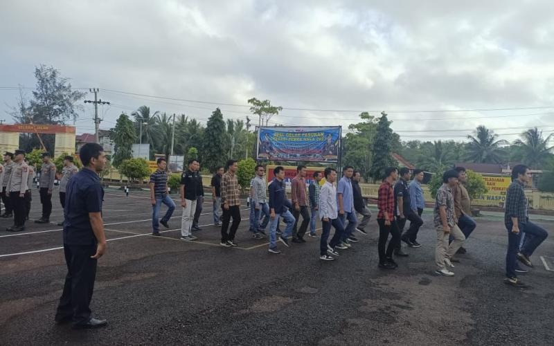 Tingkat Kemampuan Baris-Berbaris, Polres Kaur Gelar Latihan PBB