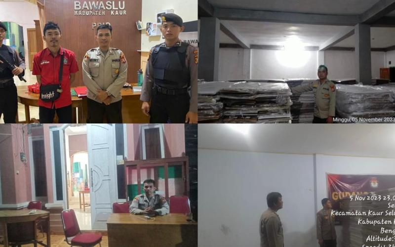 Polres Kaur Tingkatkan Pengamanan di Gudang Logistik KPU