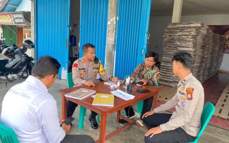 Jaga Kondusifitas Kamtibmas Pemilu 2024, Kapolres Kaur Kunjungi Kantor Bawaslu 
